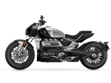 2023 Triumph Rocket 3 in a Chrome Jet Black exterior color. New England Powersports 978 338-8990 pixelmotiondemo.com 