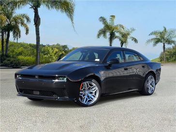 New 2026 Dodge Charger Daytona Scat Pack 4-door Awd in a Diamond Black Crystal Pearl Coat exterior color and Blackinterior. Southbay Chrysler Jeep Dodge Ram (424) 404-5521 pixelmotiondemo.com 