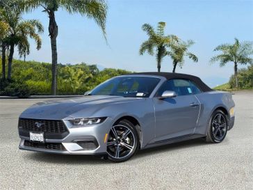Used 2024 Ford Mustang EcoBoost Premium Convertible in a Iconic Silver Metallic exterior color and Black Onyxinterior. Southbay Chrysler Jeep Dodge Ram (424) 404-5521 pixelmotiondemo.com 