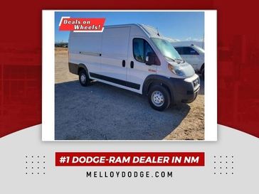 2022 RAM ProMaster 3500 High Roof in a Bright White Clear Coat exterior color and Blackinterior. Melloy Dodge RAM FIAT 505-588-4459 melloydodge.com 