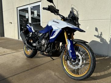 2024 Suzuki VStrom 800 Adventure in a WHITE exterior color. Cross Country Powersports 732-491-2900 crosscountrypowersports.com 