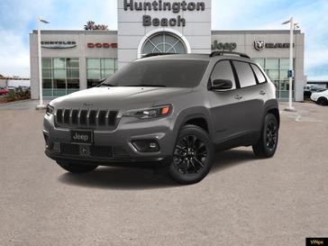 2023 Jeep Cherokee Altitude Lux 4x4 in a Granite Crystal exterior color and Blackinterior. BEACH BLVD OF CARS beachblvdofcars.com 