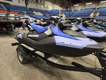 2025 SEADOO SPARK FOR 3 CONVENIENCE PACKAGE WITH SOUND SYSTEM DAZZLING BLUE AND VAPOR BLUE 