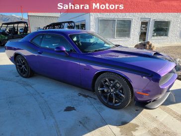 2023 Dodge Challenger R/T in a Plum Crazy exterior color and Blackinterior. Sahara Motors Inc 435-500-5052 saharamotorschryslerdodgejeep.com 