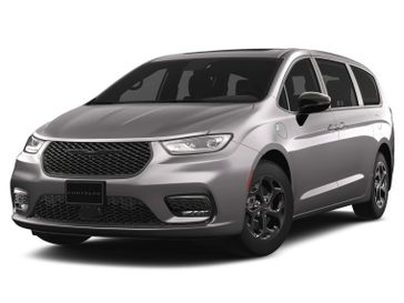 2023 Chrysler Pacifica Plug-in Hybrid Limited in a Granite Crystal Metallic Clear Coat exterior color and Blackinterior. Victor Chrysler Dodge Jeep Ram 585-236-4391 victorcdjr.com 