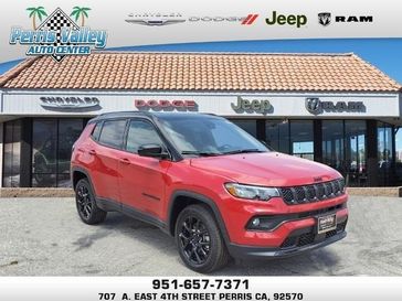 2023 Jeep Compass Altitude 4x4 in a Redline Pearl Coat exterior color and Blackinterior. Perris Valley Chrysler Dodge Jeep Ram 951-355-1970 perrisvalleydodgejeepchrysler.com 