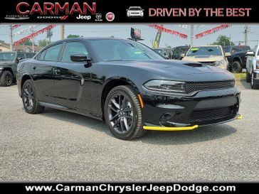 2023 Dodge Charger Gt Awd in a Pitch Black exterior color and Black - CJX9interior. Carman Chrysler Jeep Dodge Ram 302-317-2378 carmanchryslerjeepdodge.com 