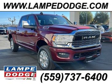 2024 RAM 2500 Limited Crew Cab 4x4 6'4' Box in a Delmonico Red Pearl Coat exterior color and Blackinterior. Lampe Chrysler Dodge Jeep RAM 559-471-3085 pixelmotiondemo.com 