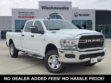 2024 RAM 2500 Tradesman Crew Cab 4x4 8' Box in a Bright White Clear Coat exterior color and Blackinterior. Wischnewsky Dodge 936-755-5310 wischnewskydodge.com 