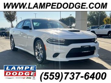 2023 Dodge Charger Gt Rwd in a White Knuckle exterior color and Blackinterior. Lampe Chrysler Dodge Jeep RAM 559-471-3085 pixelmotiondemo.com 