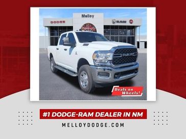 2024 RAM 3500 Tradesman Crew Cab 4x4 6'4' Box in a Bright White Clear Coat exterior color and Blackinterior. Melloy Dodge RAM FIAT 505-588-4459 melloydodge.com 