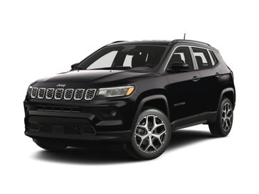 2024 Jeep Compass Limited 4x4 in a Diamond Black Crystal Pearl Coat exterior color and Blackinterior. McCarthy Jeep Ram 816-434-0674 mccarthyjeepram.com 