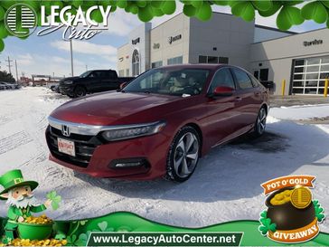 2018 Honda Accord Touring in a Red exterior color. Legacy Auto Center 620-315-9264 legacyautocenter.net 