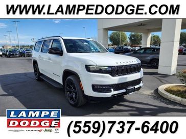 2024 Wagoneer L Carbide 4x4 in a Bright White Clear Coat exterior color. Lampe Chrysler Dodge Jeep RAM 559-471-3085 pixelmotiondemo.com 