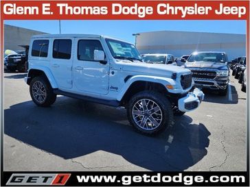 2024 Jeep Wrangler 4-door High Altitude 4xe in a Bright White Clear Coat exterior color and Blackinterior. Glenn E Thomas 100 Years Of Excellence (866) 340-5075 getdodge.com 