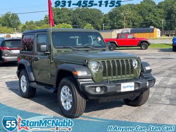 2023 Jeep Wrangler 2-door Sport S 4x4 in a Sarge Green Clear Coat exterior color and Blackinterior. Stan McNabb Chrysler Dodge Jeep Ram FIAT 931-408-9662 
