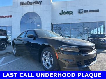 2023 Dodge Charger SXT Rwd in a Pitch Black exterior color and Blackinterior. McCarthy Jeep Ram 816-434-0674 mccarthyjeepram.com 