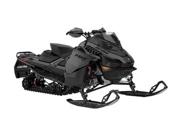 2024 Ski-Doo SM MXZ XRS 850 BK 137 1.5I HUB 24  in a Black exterior color. New England Powersports 978 338-8990 pixelmotiondemo.com 