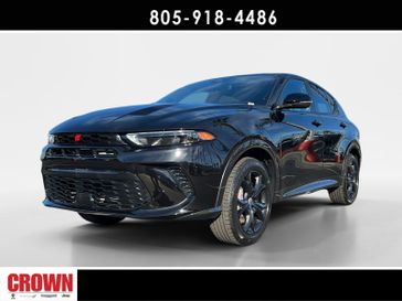 2024 Dodge Hornet R/T Plus in a 8 Ball exterior color and Blackinterior. Ventura Auto Center 866-978-2178 venturaautocenter.com 