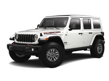 2024 Jeep Wrangler 4-door Rubicon X in a Bright White Clear Coat exterior color. Planet Chrysler Dodge Jeep Ram FIAT of Flagstaff (928) 569-5797 planetchryslerdodgejeepram.com 