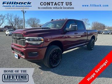 2024 RAM 2500 Laramie Crew Cab 4x4 6'4' Box in a Delmonico Red Pearl Coat exterior color. Fillback Chrysler, Dodge, Jeep & Ram 6083264700 