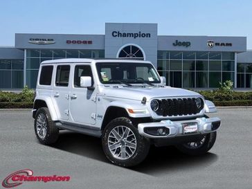 2024 Jeep Wrangler 4-door High Altitude 4xe in a Silver Zynith Clear Coat exterior color and NAPPA LEATHERinterior. Champion Chrysler Jeep Dodge Ram 800-549-1084 pixelmotiondemo.com 