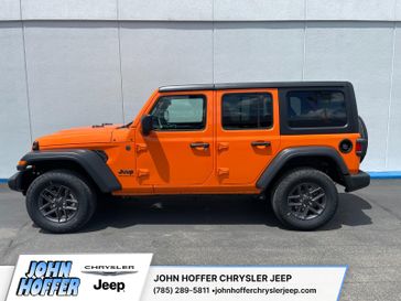 New 2025 Jeep Wrangler  Sport S in a Joose exterior color. John Hoffer Chrysler Jeep 785-329-4357 johnhofferchryslerjeep.com 