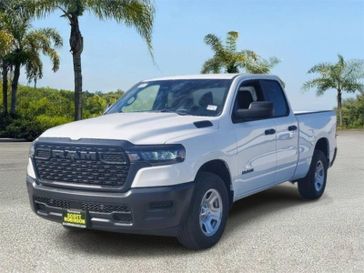 New 2025 RAM 1500 Tradesman in a White exterior color and Diesel Gray/Blackinterior. Southbay Chrysler Jeep Dodge Ram (424) 404-5521 pixelmotiondemo.com 