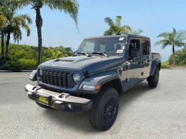 New 2026 Jeep Gladiator Sport S in a Gray exterior color and Blackinterior. Southbay Chrysler Jeep Dodge Ram (424) 404-5521 pixelmotiondemo.com 