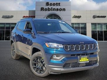 New 2026 Jeep Compass Latitude in a Blue exterior color and Blackinterior. Southbay Chrysler Jeep Dodge Ram (424) 404-5521 pixelmotiondemo.com 
