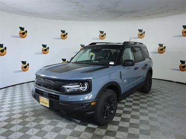 2024 Ford Bronco Sport Big Bend in a Azure Gray Metallic Tri Coat exterior color and Ebonyinterior. Ontario Auto Center ontarioautocenter.com 