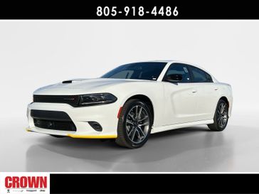 2023 Dodge Charger GT in a White Knuckle Clear Coat exterior color and Blackinterior. Ventura Auto Center 866-978-2178 venturaautocenter.com 