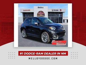 2023 Fiat 500x Sport Awd in a Nero Cinema (Black Clear Coat) exterior color and Blackinterior. Melloy Dodge RAM FIAT 505-588-4459 melloydodge.com 