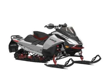 2024 Ski-Doo SM MXZ XRS 850 GY 129 1.5I 24  in a Hyper Silver exterior color. New England Powersports 978 338-8990 pixelmotiondemo.com 