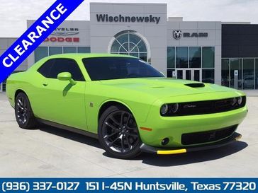 2023 Dodge Challenger R/T Scat Pack in a Sublime exterior color and Blackinterior. Wischnewsky Dodge 936-755-5310 wischnewskydodge.com 