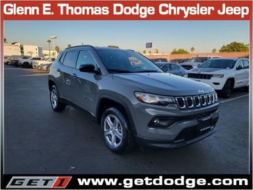 2024 Jeep Compass Latitude 4x4 in a Sting-Gray Clear Coat exterior color and Blackinterior. Glenn E Thomas 100 Years Of Excellence (866) 340-5075 getdodge.com 