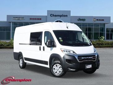 2024 RAM Promaster 3500 Slt Cargo Van High Roof 159' Wb Ext in a Bright White Clear Coat exterior color and VINYL BUCKET Sinterior. Champion Chrysler Jeep Dodge Ram 800-549-1084 pixelmotiondemo.com 