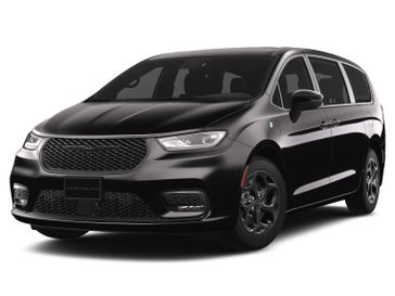 2023 Chrysler Pacifica Plug-in Hybrid Touring L in a Brilliant Black Crystal Pearl Coat exterior color and Blackinterior. Victor Chrysler Dodge Jeep Ram 585-236-4391 victorcdjr.com 