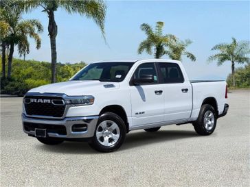 New 2026 RAM 1500 Tradesman Crew Cab 4x2 5'7' Box in a Bright White Clear Coat exterior color and Blackinterior. Southbay Chrysler Jeep Dodge Ram (424) 404-5521 pixelmotiondemo.com 