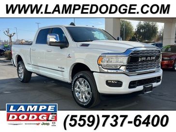2024 RAM 2500 Limited Crew Cab 4x4 6'4' Box in a Bright White Clear Coat exterior color and Blackinterior. Lampe Chrysler Dodge Jeep RAM 559-471-3085 pixelmotiondemo.com 