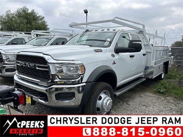 2024 RAM 5500 Tradesman Chassis Crew Cab 4x2 84' Ca in a Bright White Clear Coat exterior color and Diesel Gray/Blackinterior. McPeek's Chrysler Dodge Jeep Ram of Anaheim 888-861-6929 mcpeeksdodgeanaheim.com 