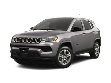 2023 Jeep Compass Sport 4x4 in a Billet Silver Metallic Clear Coat exterior color and Blackinterior. Victor Chrysler Dodge Jeep Ram 585-236-4391 victorcdjr.com 
