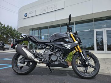 2025 BMW G 310 R in a COSMIC BLACK 2 exterior color. BMW Motorcycles of Detroit (248) 402-4010 pixelmotiondemo.com 
