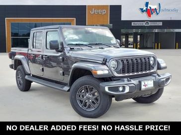 2024 Jeep Gladiator Sport S 4x4 in a Granite Crystal Metallic Clear Coat exterior color. Wischnewsky Dodge 936-755-5310 wischnewskydodge.com 