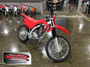 2025 Honda CRF125F BIG WHEEL  in a RED exterior color. Del Amo Motorsports of Redondo Beach (424) 390-7811 delamomotorsports.com 