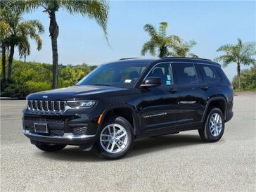 New 2026 Jeep Grand Cherokee L Laredo X 4x2 in a Diamond Black Crystal Pearl Coat exterior color and Global Blackinterior. Southbay Chrysler Jeep Dodge Ram (424) 404-5521 pixelmotiondemo.com 