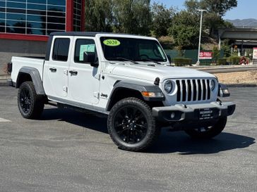 2020 Jeep Gladiator Sport S in a Bright White Clear Coat exterior color and Blackinterior. Glendora Chrysler Dodge Jeep Ram 909-506-2515 glendorachryslerjeepdodge.com 