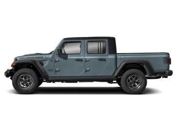 New 2026 Jeep Gladiator Rubicon in a Anvil Clear Coat exterior color and Blackinterior. Perkins La Junta 719-383-2250 perkinslajunta.com 
