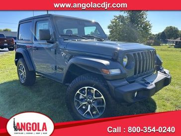 2024 Jeep Wrangler 2-door Sport S in a Anvil Clear Coat exterior color. Cornhusker Auto Center 402-866-8665 cornhuskerautocenter.com 