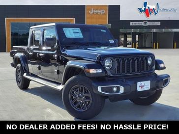 2024 Jeep Gladiator Sport S 4x4 in a Black Clear Coat exterior color and Blackinterior. Wischnewsky Dodge 936-755-5310 wischnewskydodge.com 